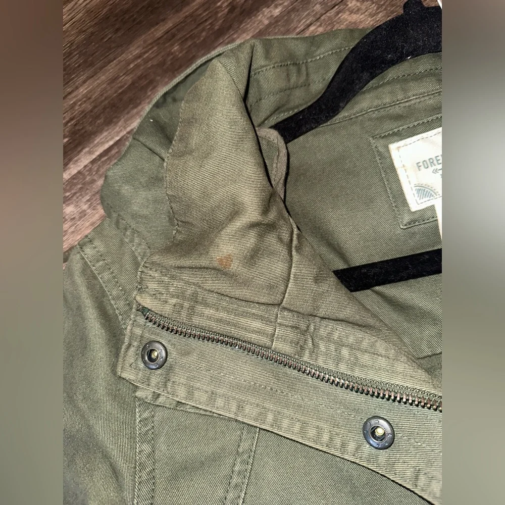Forever 21 Olive Jacket Size S - Picture 11 of 14